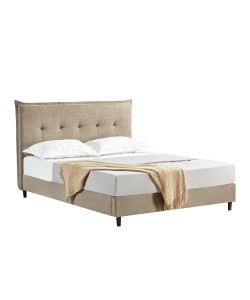 LIFE ΚΡΕΒΑΤΙ (ΓΙΑ ΣΤΡΩΜΑ 160x200cm) BEIGE 215x171x115