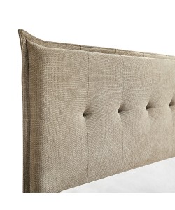 LIFE ΚΡΕΒΑΤΙ (ΓΙΑ ΣΤΡΩΜΑ 160x200cm) BEIGE 215x171x115