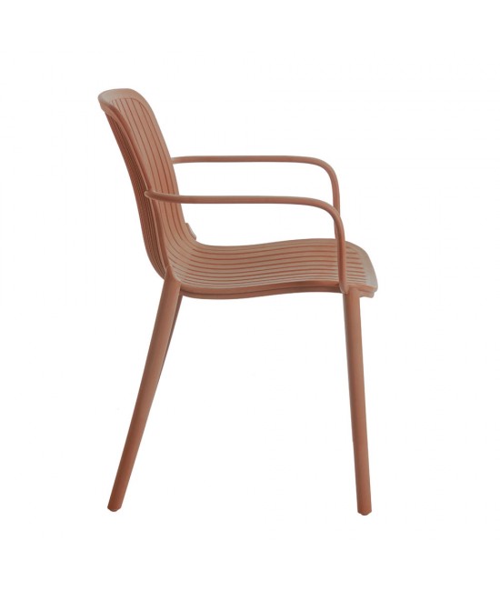 BRIO ΚΑΡΕΚΛΑ TERRACOTTA 58x56.5x82cm