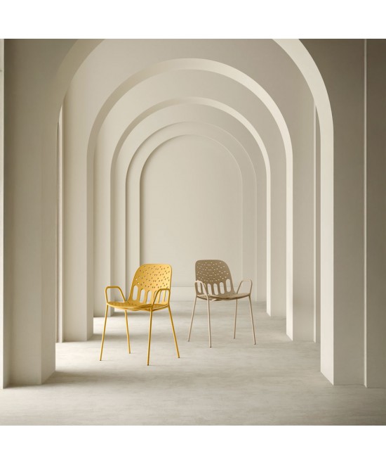 LIDO ΚΑΡΕΚΛΑ ΜΟΥΣΤΑΡΔΙ 57x55.5x80cm