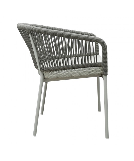 TONDO ΚΑΡΕΚΛΑ LATTE OFF WHITE 62x57x80cm