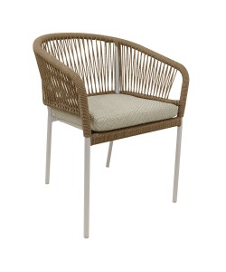 TONDO ΚΑΡΕΚΛΑ CARAMEL OFF WHITE 62x57x80cm