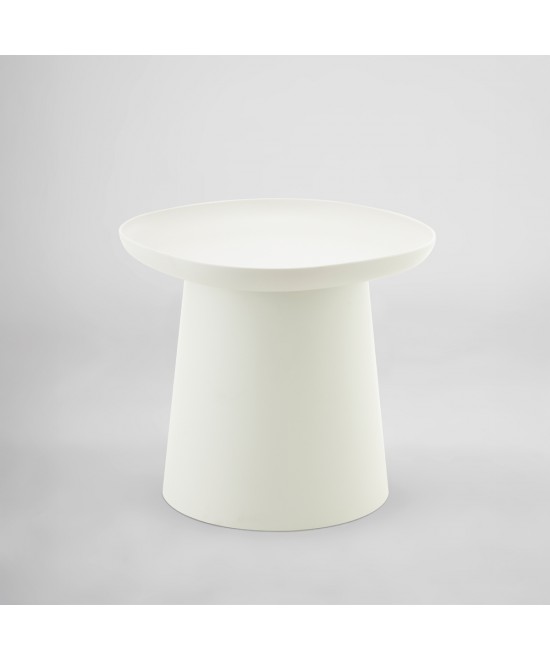 PLATE ΤΡΑΠΕΖΙ OFF WHITE 50x50x47.5cm