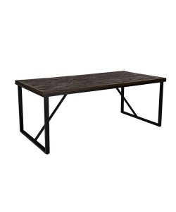 MAIANDROS ΤΡΑΠΕΖΙ ΚΑΦΕ ΣΚΟΥΡΟ 200x100x76