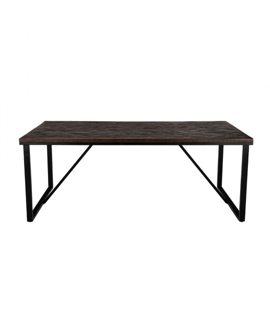 MAIANDROS ΤΡΑΠΕΖΙ ΚΑΦΕ ΣΚΟΥΡΟ 200x100x76