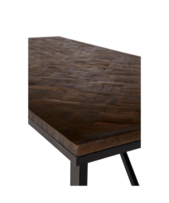 MAIANDROS ΤΡΑΠΕΖΙ ΚΑΦΕ ΣΚΟΥΡΟ 200x100x76