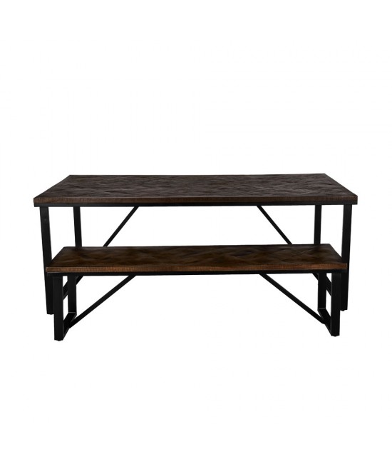 MAIANDROS ΤΡΑΠΕΖΙ ΚΑΦΕ ΣΚΟΥΡΟ 200x100x76