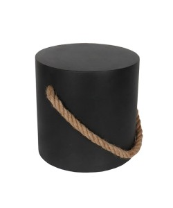 ΤΕΝΟ SIDE TABLE ΜΕ ΣΧΟΙΝΙ ΜΑΥΡΟ ΦΥΣΙΚΟ 40x40x40cm