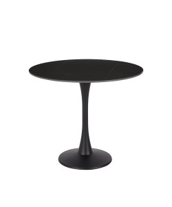 LAVA ΤΡΑΠΕΖΙ ΡΟΤΟΝΤΑ ΜΑΥΡΟ 90x90x75cm