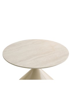 PIETRA COFFEE TABLE SET 2ΤΕΜ CREAM CREAM 70x70x40cm