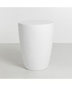 LITHOS CONIC SIDE TABLE ΛΕΥΚΟ 36x36x46.5cm