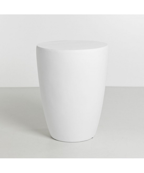 LITHOS CONIC SIDE TABLE ΛΕΥΚΟ 36x36x46.5cm