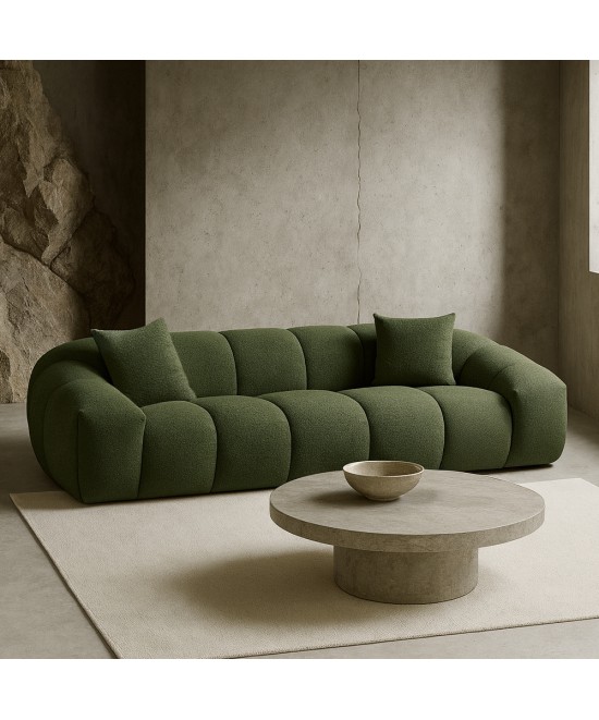 BOSSANOVA ΚΑΝΑΠΕΣ 3ΘΕΣΙΟΣ ΠΡΑΣΙΝΟ ΣΚΟΥΡΟ 253x112x70cm BOSSANOVA ΚΑΝΑΠΕΣ 3ΘΕΣΙΟΣ ΠΡΑΣΙΝΟ ΣΚΟΥΡΟ 253x112x70cm