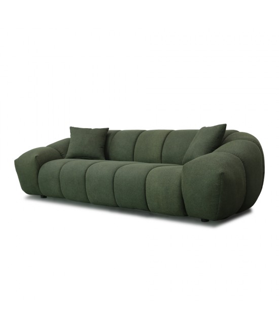BOSSANOVA ΚΑΝΑΠΕΣ 3ΘΕΣΙΟΣ ΠΡΑΣΙΝΟ ΣΚΟΥΡΟ 253x112x70cm BOSSANOVA ΚΑΝΑΠΕΣ 3ΘΕΣΙΟΣ ΠΡΑΣΙΝΟ ΣΚΟΥΡΟ 253x112x70cm