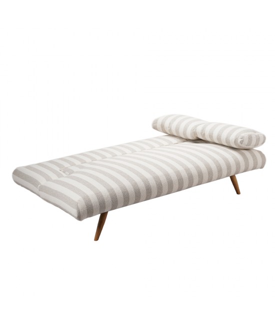 LA SPEZIA ΚΑΝΑΠΕΣ ΚΡΕΒΑΤΙ 3ΘΕΣΙΟΣ OFF WHITE BEIGE 188x81x88cm