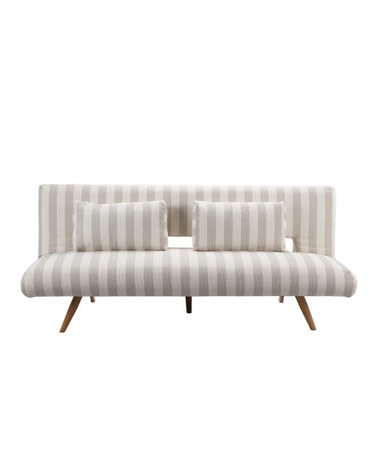 LA SPEZIA ΚΑΝΑΠΕΣ ΚΡΕΒΑΤΙ 3ΘΕΣΙΟΣ OFF WHITE BEIGE 188x81x88cm