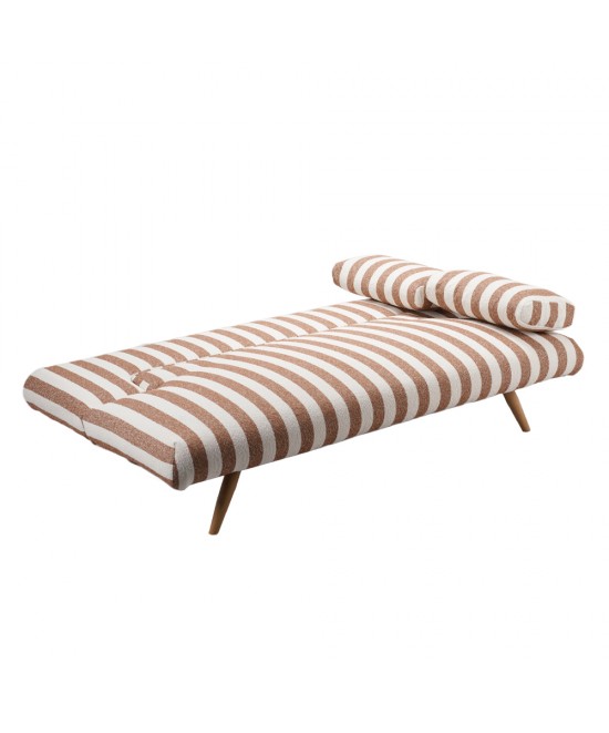 LA SPEZIA ΚΑΝΑΠΕΣ ΚΡΕΒΑΤΙ 3ΘΕΣΙΟΣ OFF WHITE TERRACOTTA 188x81x88cm