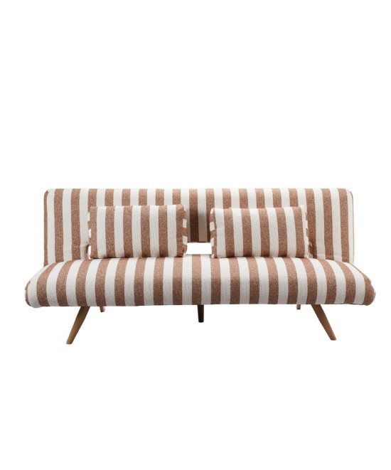 LA SPEZIA ΚΑΝΑΠΕΣ ΚΡΕΒΑΤΙ 3ΘΕΣΙΟΣ OFF WHITE TERRACOTTA 188x81x88cm