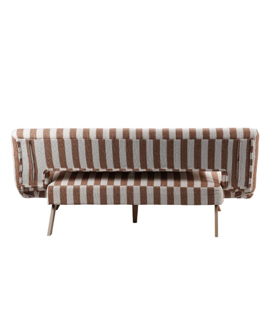 LA SPEZIA ΚΑΝΑΠΕΣ ΚΡΕΒΑΤΙ 3ΘΕΣΙΟΣ OFF WHITE TERRACOTTA 188x81x88cm