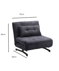 ESCADA ΠΟΛΥΘΡΟΝΑ ΑΝΑΔΙΠΛΟΥΜΕΝΗ ΑΝΘΡΑΚΙ 92x88x86cm ESCADA ΠΟΛΥΘΡΟΝΑ ΑΝΑΔΙΠΛΟΥΜΕΝΗ ΑΝΘΡΑΚΙ 92x88x86cm