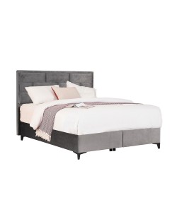 BRICK ΚΡΕΒΑΤΙ ΜΕ ΑΠΟΘΗΚ. ΧΩΡΟ (ΓΙΑ ΣΤΡΩΜΑ 160x200cm) ΓΚΡΙ 07-450 215x165x121