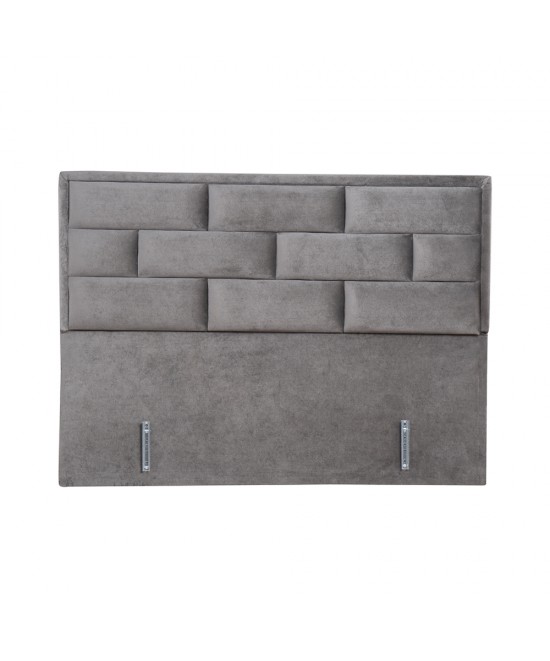 BRICK ΚΡΕΒΑΤΙ ΜΕ ΑΠΟΘΗΚ. ΧΩΡΟ (ΓΙΑ ΣΤΡΩΜΑ 160x200cm) ΓΚΡΙ 07-450 215x165x121