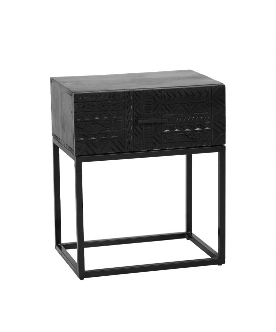 AZTEC ΚΟΜΟΔΙΝΟ 1ΣΥΡΤΑΡΙ ΜΑΥΡΟ 50x35x60