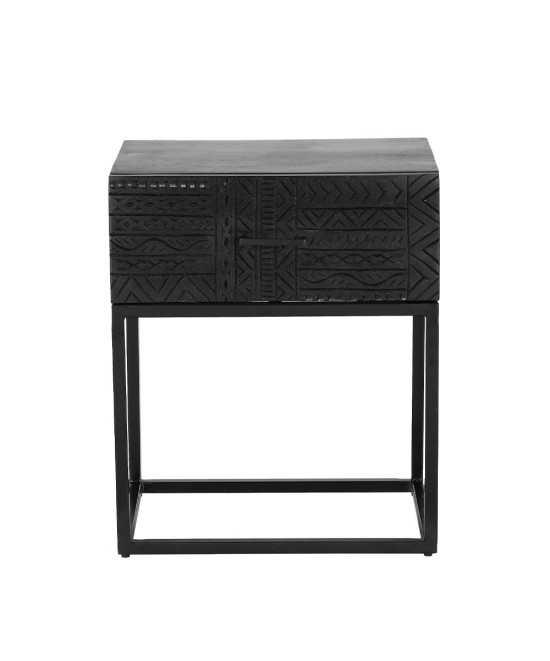 AZTEC ΚΟΜΟΔΙΝΟ 1ΣΥΡΤΑΡΙ ΜΑΥΡΟ 50x35x60