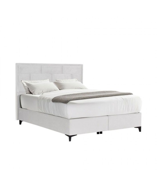 BRICK ΚΡΕΒΑΤΙ ΜΕ ΑΠΟΘΗΚ. ΧΩΡΟ (ΓΙΑ ΣΤΡΩΜΑ 160x200cm) OFF WHITE 16-450 215x165x121