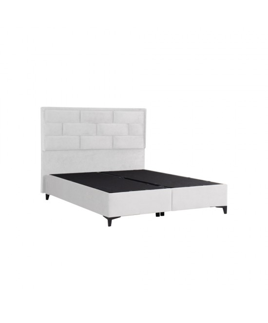 BRICK ΚΡΕΒΑΤΙ ΜΕ ΑΠΟΘΗΚ. ΧΩΡΟ (ΓΙΑ ΣΤΡΩΜΑ 160x200cm) OFF WHITE 16-450 215x165x121