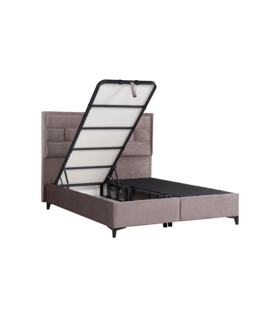 BRICK ΚΡΕΒΑΤΙ ΜΕ ΑΠΟΘΗΚ. ΧΩΡΟ (ΓΙΑ ΣΤΡΩΜΑ 160x200cm) MUSHROOM 05-450 215x165x121