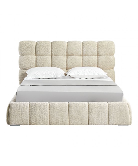 PUFFY ΚΡΕΒΑΤΙ (ΓΙΑ ΣΤΡΩΜΑ 160x200cm) BEIGE 228x188x120