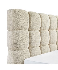 PUFFY ΚΡΕΒΑΤΙ (ΓΙΑ ΣΤΡΩΜΑ 160x200cm) BEIGE 228x188x120 PUFFY ΚΡΕΒΑΤΙ (ΓΙΑ ΣΤΡΩΜΑ 160x200cm) BEIGE 228x188x120
