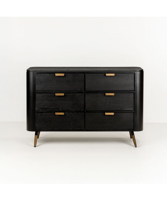 COLOMBO ΣΥΡΤΑΡΙΕΡΑ ΜΑΥΡΟ ΧΡΥΣΟ 118x39x77cm COLOMBO ΣΥΡΤΑΡΙΕΡΑ ΜΑΥΡΟ ΧΡΥΣΟ 118x39x77cm