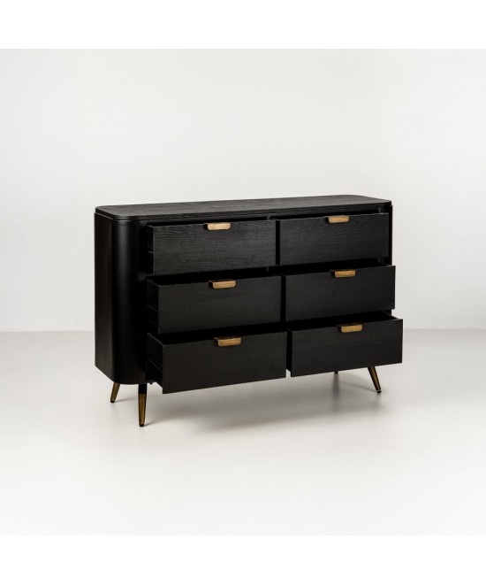 COLOMBO ΣΥΡΤΑΡΙΕΡΑ ΜΑΥΡΟ ΧΡΥΣΟ 118x39x77cm COLOMBO ΣΥΡΤΑΡΙΕΡΑ ΜΑΥΡΟ ΧΡΥΣΟ 118x39x77cm