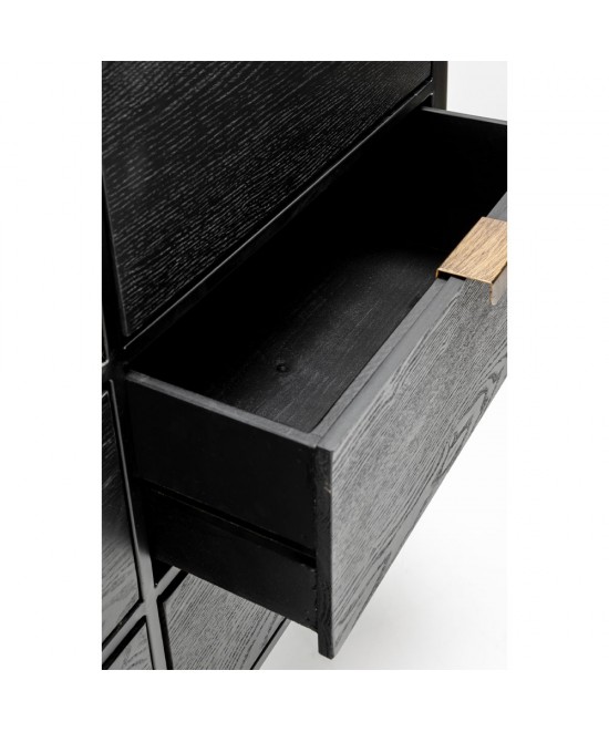 COLOMBO ΣΥΡΤΑΡΙΕΡΑ ΜΑΥΡΟ ΧΡΥΣΟ 118x39x77cm COLOMBO ΣΥΡΤΑΡΙΕΡΑ ΜΑΥΡΟ ΧΡΥΣΟ 118x39x77cm