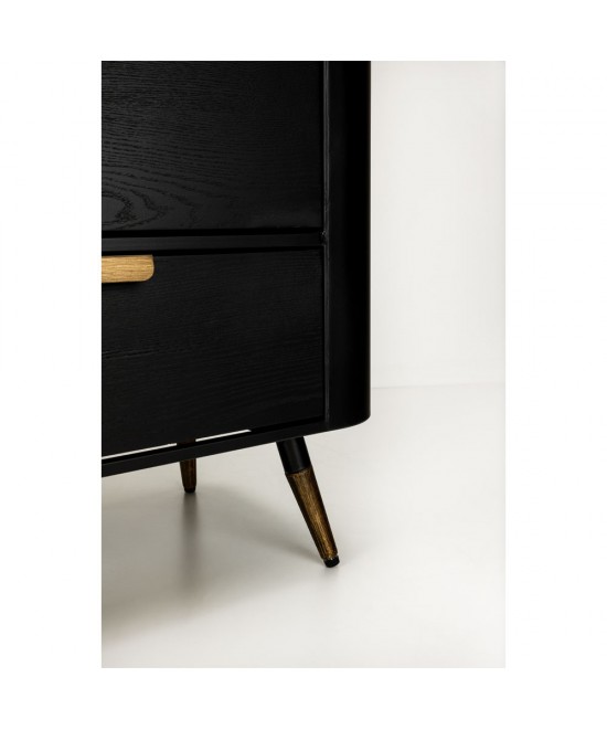 COLOMBO ΣΥΡΤΑΡΙΕΡΑ ΜΑΥΡΟ ΧΡΥΣΟ 118x39x77cm COLOMBO ΣΥΡΤΑΡΙΕΡΑ ΜΑΥΡΟ ΧΡΥΣΟ 118x39x77cm