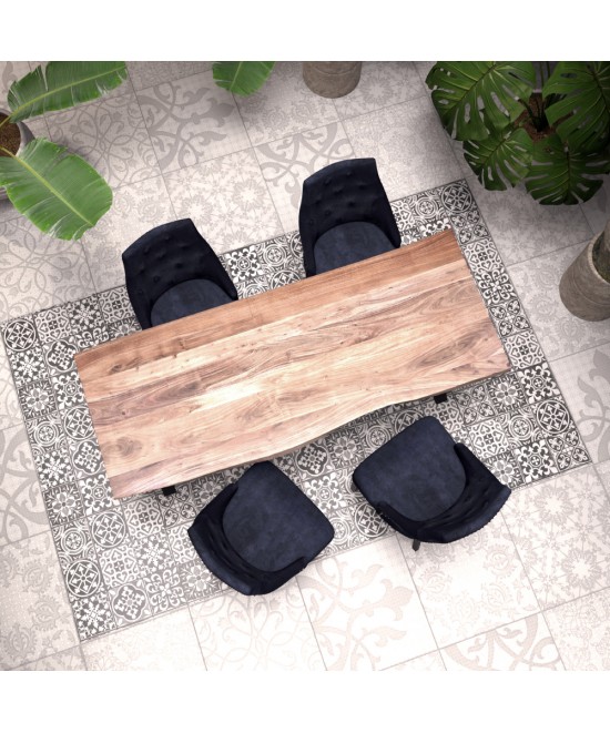 RETRO ΚΑΡΕΚΛΑ ΜΑΥΡΟ 56x63x93cm