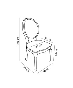 LUDOVIQUE ΚΑΡΕΚΛΑ ΓΚΡΙ 50x59x103