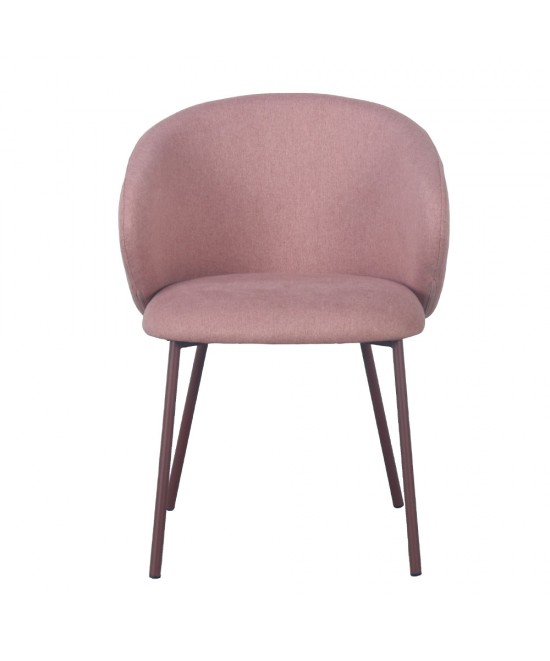 KIRA ΚΑΡΕΚΛΑ ΡΟΖ 56x56x74.5cm