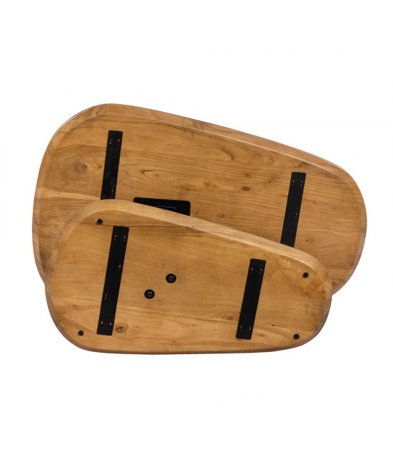 LEVEL COFFEE TABLE ΚΑΡΥΔΙ ΜΑΥΡΟ 95x65x48 LEVEL COFFEE TABLE ΚΑΡΥΔΙ ΜΑΥΡΟ 95x65x48