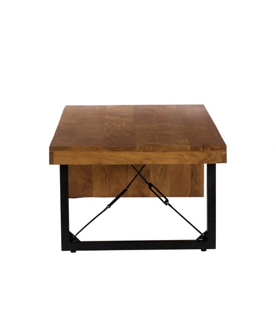 WIRE COFFEE TABLE ΚΑΡΥΔΙ ΜΑΥΡΟ 120x60x40