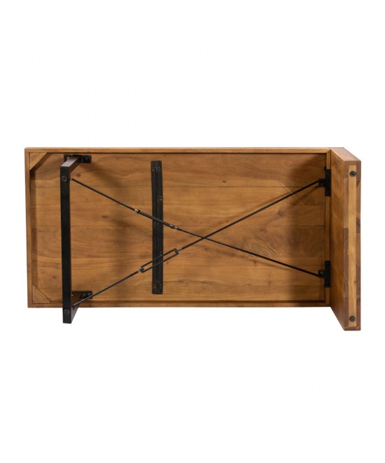 WIRE COFFEE TABLE ΚΑΡΥΔΙ ΜΑΥΡΟ 120x60x40