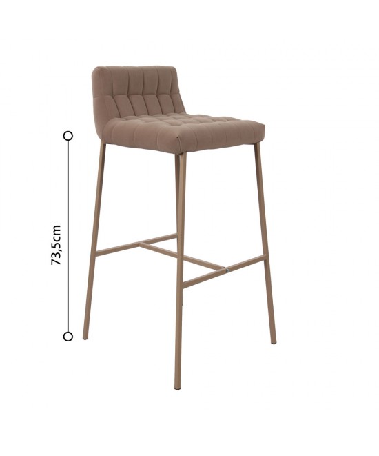 MERLO ΣΚΑΜΠΟ BAR BEIGE 48x49x89cm