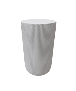 STYLOS SIDE TABLE ΛΕΥΚΟ 34x34x58cm
