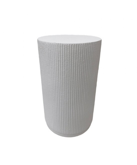 STYLOS SIDE TABLE ΛΕΥΚΟ 34x34x58cm