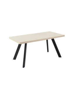 LITHOS ΤΡΑΠΕΖΙ BEIGE ΜΑΥΡΟ 160x80x76cm