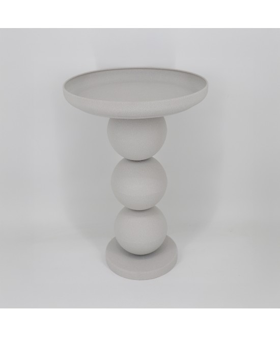 PERLA SIDE TABLE OFF WHITE 41x41x61cm
