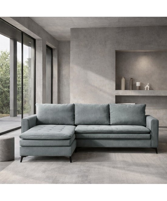 SCANDALO ΚΑΝΑΠΕΣ ΓΩΝΙΑ ΑΝΑΣΤΡΕΨΙΜΗ ΓΚΡΙ ASTI 13 265x188x99cm