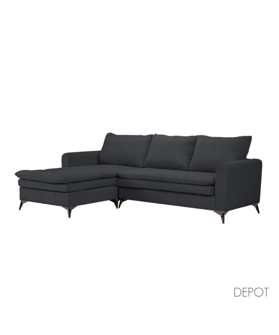 SCANDALO ΚΑΝΑΠΕΣ ΓΩΝΙΑ ΑΝΑΣΤΡΕΨΙΜΗ ΑΝΘΡΑΚΙ ASTI 15 265x188x99cm